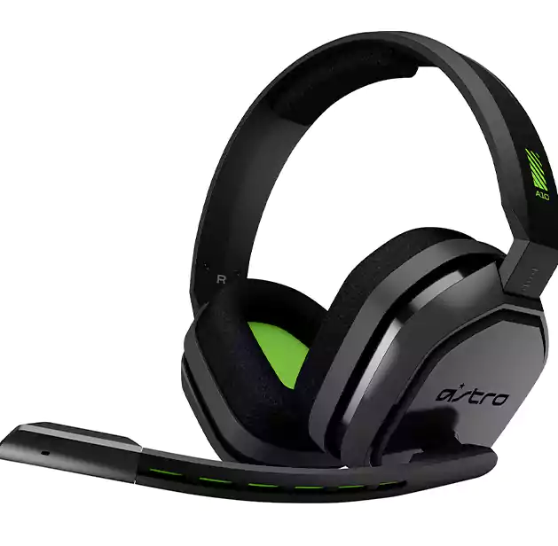 سماعة أسترو A10 939-001532 اللاسلكية، مزودة بميكروفون، طاقة إضافية حتى 40 ساعة من علبة الشحن، حافظة من الألمنيوم، أسود