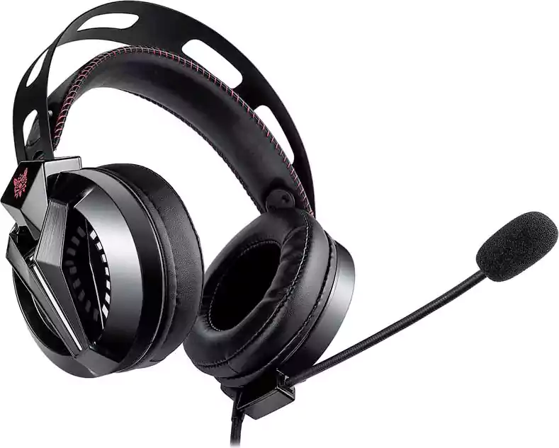 Onikuma Headset - M180 Pro, Compatible with Ps 4 and Xbox, Clear Sound, 2 Jack (for Headphone and Microphone), LED Light, Blue