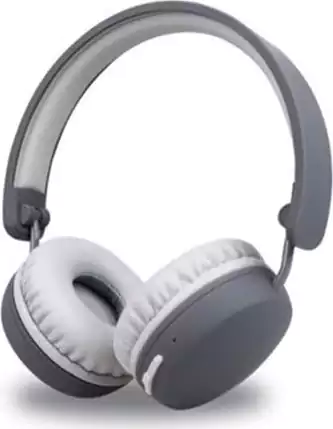 سماعة رأس لاسلكية أيكونز IOEBH2PE، صوت عالي الجودة، رمادي
