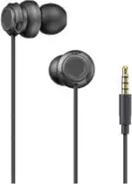 سماعة أذن هافيت 1IX-101، متوافقة مع أجهزة متعددة، صوت واضح بجود عالية، طول السلك 1.2 متر، بطارية طويلة العمر، مايك بصوت نقي مع عزل جيد للضوضاء، أسود