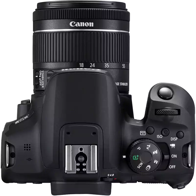 كاميرا تصوير دي إس إل آر  كانون إي أو إس 850 دي ، عدسة 8-55 مللي متر، دقة  الوضوح 24.1 ميجابيكسل، شاشة إل سي دي ، أسود