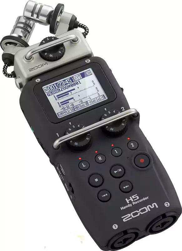 مسجل سهل الحمل بنظام مكبر صوت قابل للتبديل من زوم H5