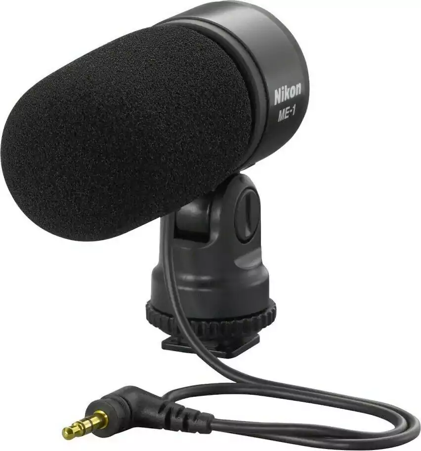 Nikon Wired Condenser Microphone, Portable, Camera Microphone, Black, ME.1