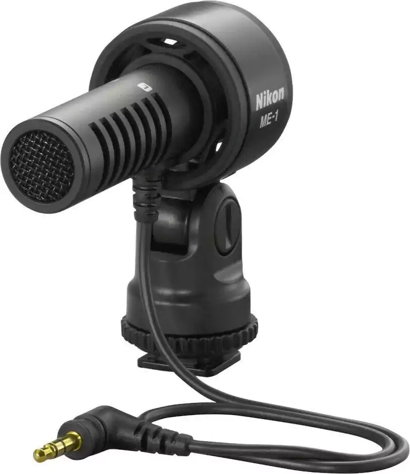 Nikon Wired Condenser Microphone, Portable, Camera Microphone, Black, NIKON ME.1