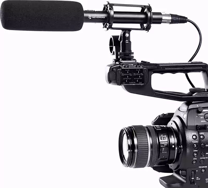 ميكروفون لاسلكي بويا، مكثف، متوافق مع الكاميرات، أسود، BY-PVM1000