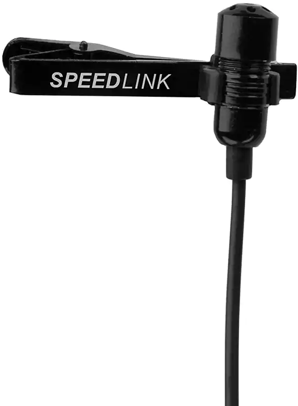 ميكروفون سبيد لينك، مكثف، سلكي، مشبك، أسود، SL.8691.SBK.01.0