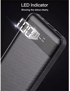 Yesido 10000 mAh Power Bank, Black, YPB0005