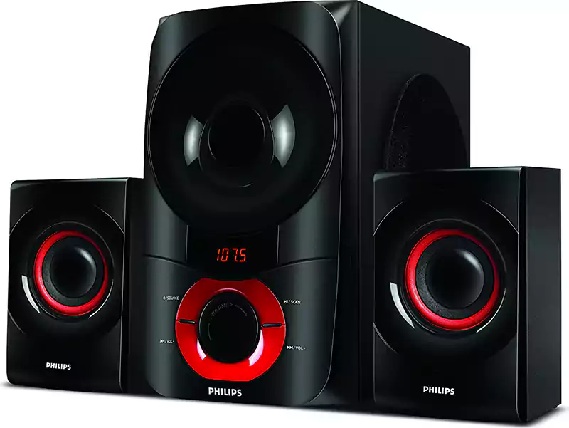 Philips Speaker, Bluetooth, 3 Pieces, USB\ SD\ AUX, with Remote Control, MMS6060F