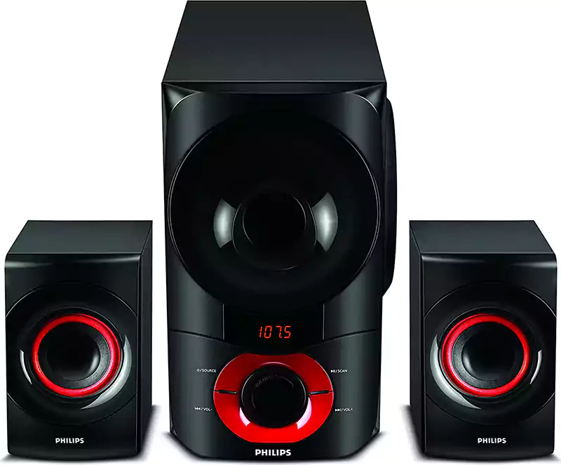 Philips Speaker, Bluetooth, 3 Pieces, USB\ SD\ AUX, with Remote Control, MMS6060F