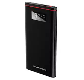 USAMS 10000 mAh Power Bank, Black, PB6