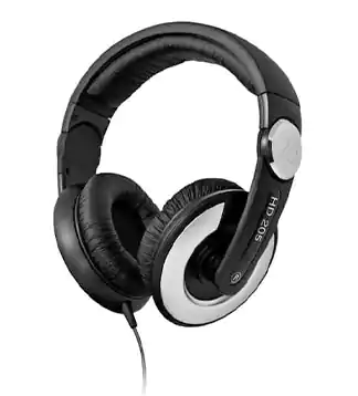 SENNHEISER HD205 OVER EAR WIRED gaming HEADSET, Clear sound, BLACK