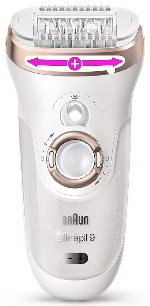 Braun Silk-épil 9 Epilator, For Wet and Dry use, With 12 Attachments, White, 9-961V