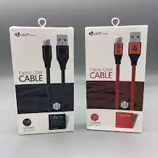 كابل بيانات كابل USB صغير مجدول من النايلون لشحن سريع