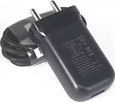 HTC wall charger, fast charging, fast USB-A type, with cable, black, P2000