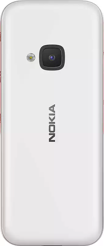 موبايل نوكيا 5310، ثنائي الشريحة، ذاكرة داخلية 16 ميجابايت، رامات 8 ميجابايت، شبكة الجيل الرابع إل تي إي، أبيض وأحمر