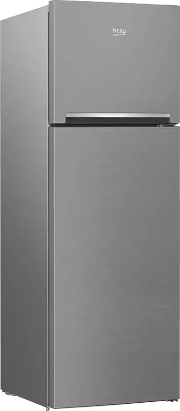 Beko Refrigerator, No Frost, 340 Liters,, 2 Doors, Stainless, RDNE340K02XB