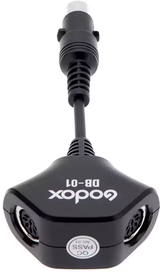 Godox Camera Flash Adapter, Portable Lighting Flash Controller, Black DB-01