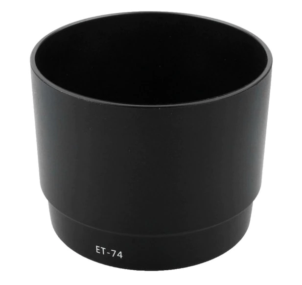 غطاء وواقي عدسة كاميرا التصوير لعدسة   74  مللي متر ، حماية فائقة من المطر والأتربة، أسود B00013MSV0