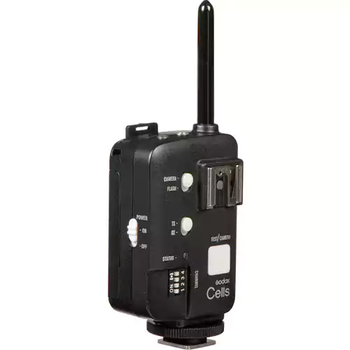 Godox Wireless Rectangular Camera Flash Trigger, Portable Lighting Trigger, Black CELLS II.N