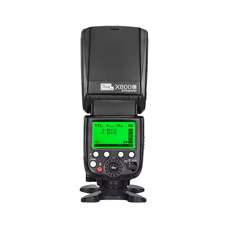 مصباح فلاش كاميرا بيكسل مستطيل،  مصباح إضاءة محمول، أسود X800C