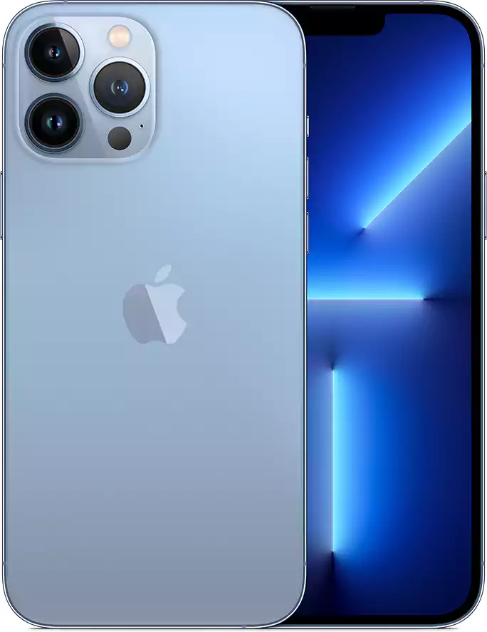 iPhone 13 Pro Max Single SIM Mobile, 128GB Internal Memory, 6GB RAM, 5G Network, Tradeline, Blue