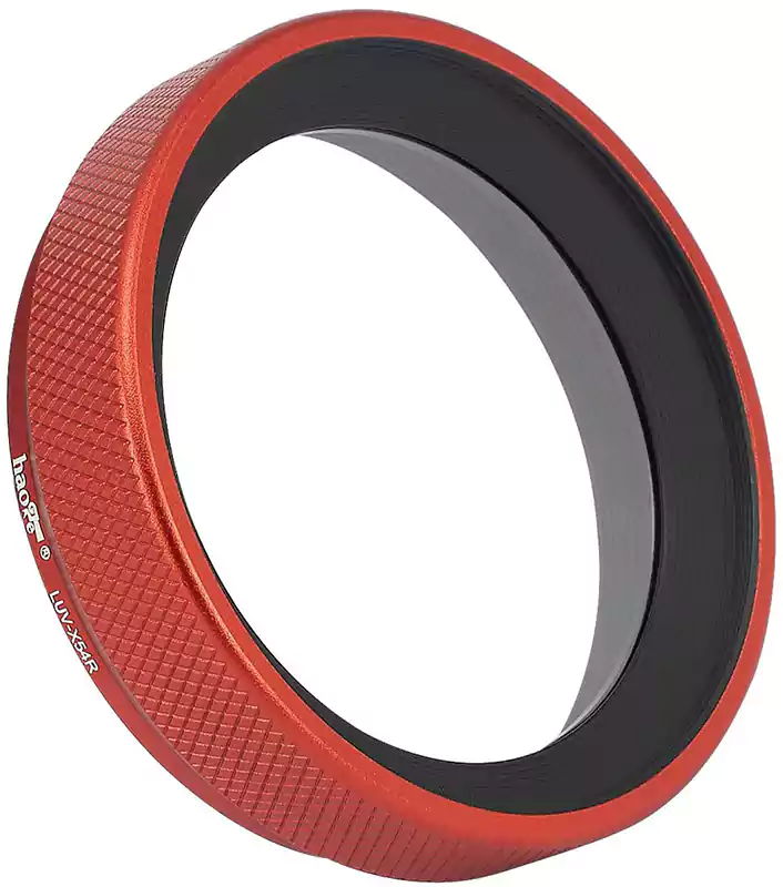 Haoge Camera Lens Cover and Protector for Lens with UV Filter, Premium Rain and Dust Protection for Fuji Camera, Red LUV-X54R