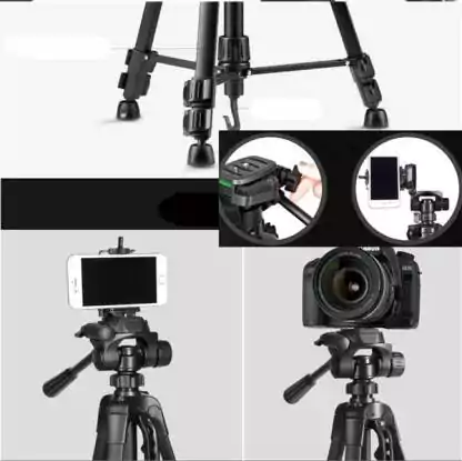 حامل كاميرا الفيديو ثلاثي الأبعاد متين، يمتد أكثر من 0.5 متر، متعدد الاستخدامات، أسود  WT-3540