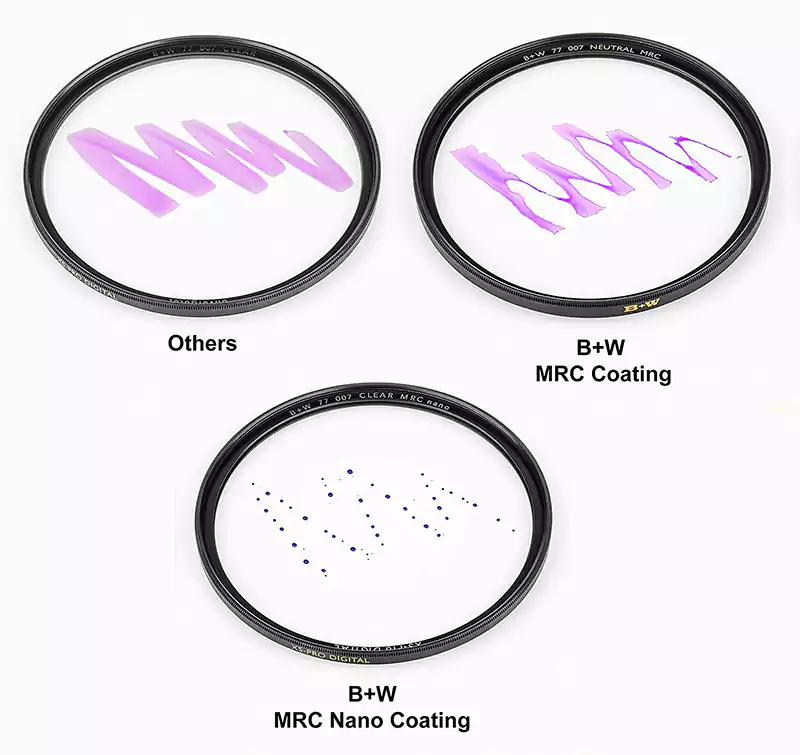 B+W UV Camera Lens Filter 72mm,  Protection UV Filter Lens Protector,  Black