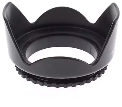 غطاء وواقي عدسة كاميرا التصوير لعدسة 52 مللي متر ، حماية فائقة من المطر والأتربة، أسود 12142