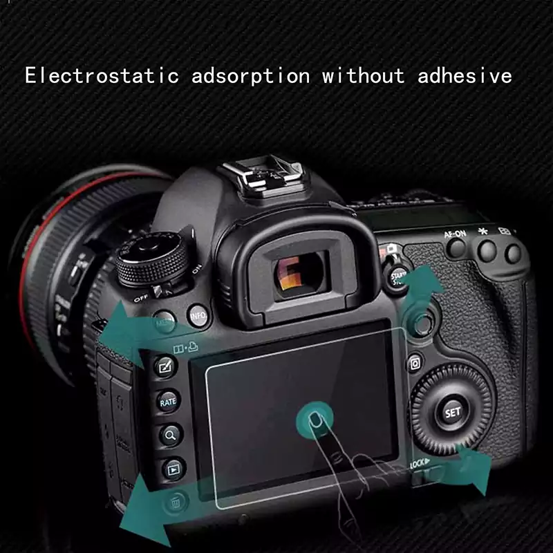 غطاء شاشة حماية إل سي دي تاتش 5D لشاشة كاميرا التصوير، تحمي من الصدمات والخدوش، شفاف