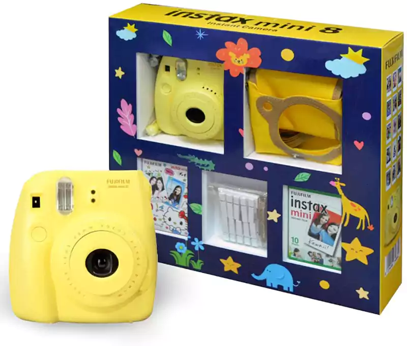 FUJIFILM INSTAX MINI 8 YELLOW (GIFT BOX HELLO KITTY FILM)