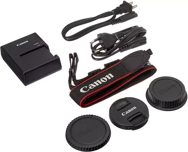 Canon EOS 4000D DSLR Camera, 18-55mm Lens, 18 MP, LCD Screen, Black