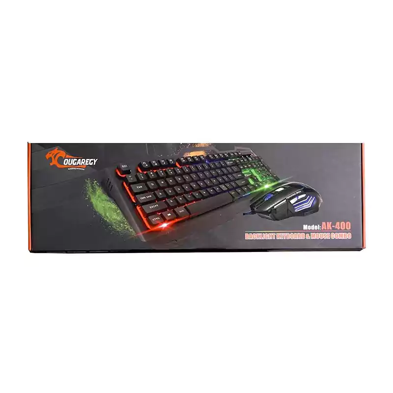 COUGAR BACKLIGHT KEYBOARD -MOUSE COMBO AK-400