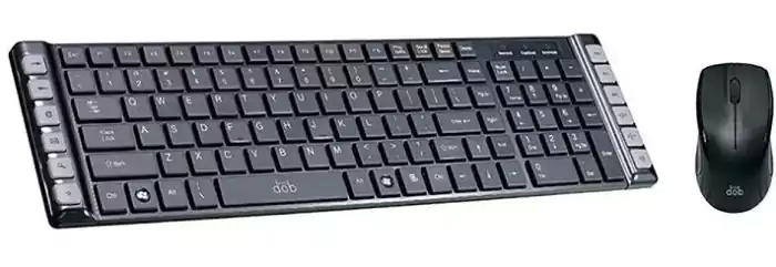 ماوس وكيبورد سلكي يو اس بي بورش دوب اسود KM430