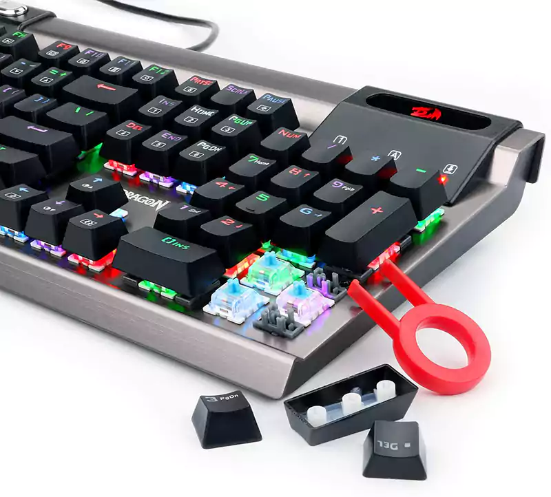 k563RGB  لوحة مفاتيح الألعاب ريددراجون مقاوم للماء بإضاءة خلفية