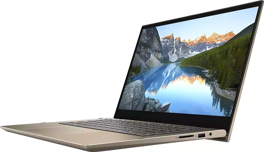 Dell Laptop 7405, Ryzen5, AMD-4500U, 8GB RAM, 256GB SSD, Integrated AMD Radeon, 14 inch FHD Display, Windows, Gold