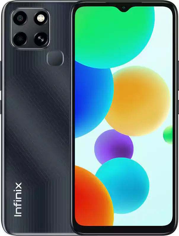 موبايل انفينيكس سمارت 6، ثنائي الشريحة، ذاكرة داخلية 64 جيجابايت، رامات 3 جيجابايت، شبكة الجيل الرابع إل تي إي، أسود