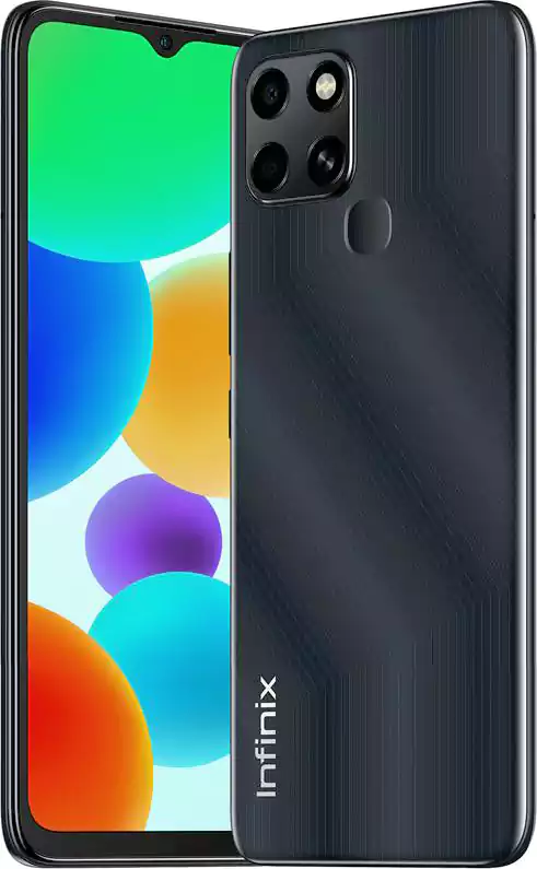 موبايل انفينيكس سمارت 6، ثنائي الشريحة، ذاكرة داخلية 64 جيجابايت، رامات 3 جيجابايت، شبكة الجيل الرابع إل تي إي، أسود