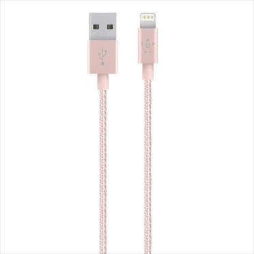USB Fast Mobile Charging Cable for Apple Products, Pink