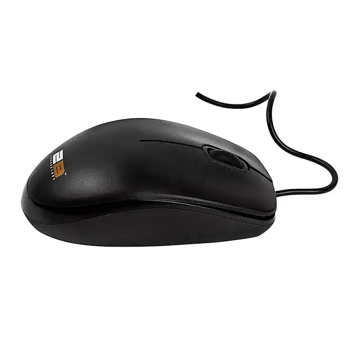 2B Wired mouse, 2 meters, 1000 DPI, black, mo663
