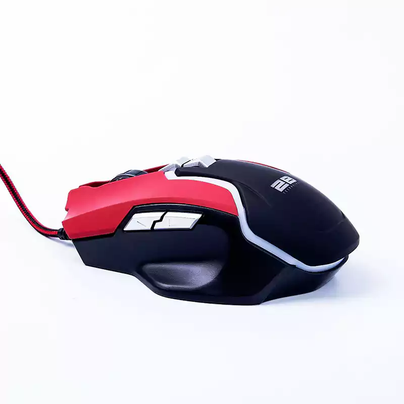 2B Gaming Mouse, Wired, 2000 DPI, Black x Red, MO025