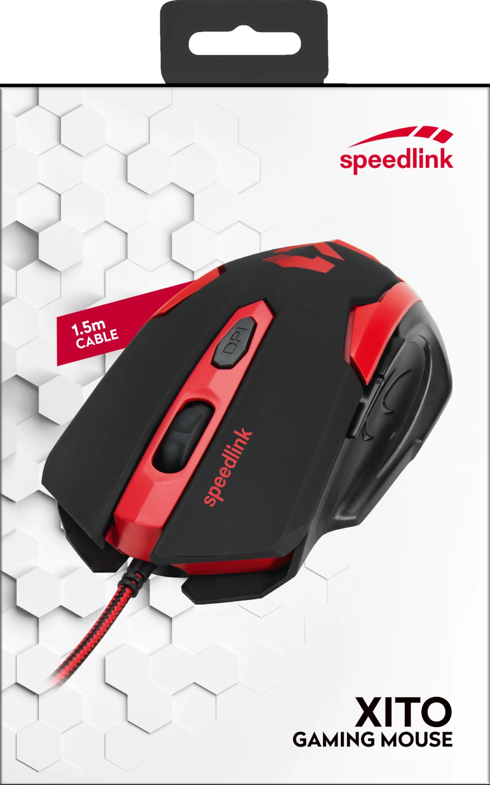 SpeedLink Wired Mouse, 1.5 Meter, 3200 DPI, Black, SL-680009-BKRD