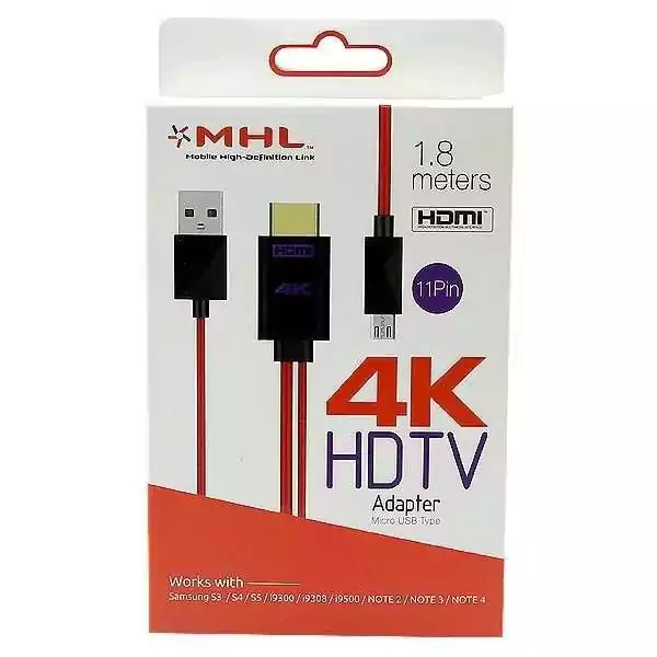 كابل MHL HDMI 4K 1.8M