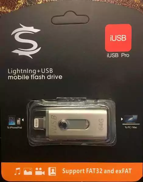 قارئ بطاقة S لايتنينج + كابل يو اس بي