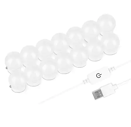 Mirror LED bulb, white light, 14 bulbs