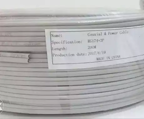 CABLE CAMERA WINTECH RG174 200M( للمتر الواحد)