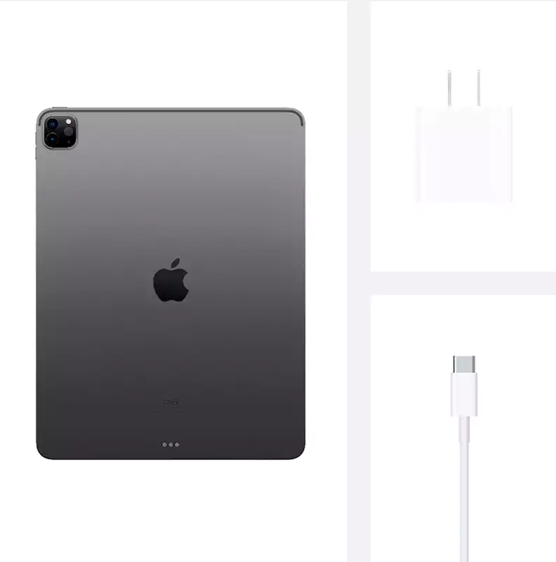 Apple iPad Pro, 12.9 Inch Display, 512 GB Internal Memory, 3 GB RAM, 4G Network, Space Gray