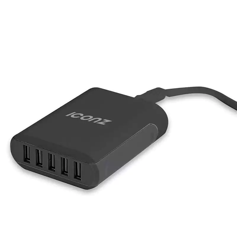 Iconz Charging Station 5-Port USB CS58 - Black ,