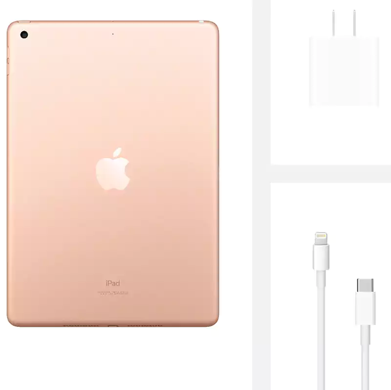 Apple iPad 8th Gen, 10.2 Inch Display, 32 GB Internal Memory, 3 GB RAM, Gold