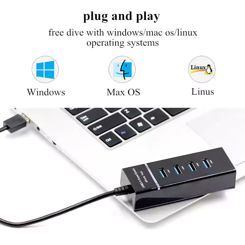 HUB EARLDOM USB 4 PORT.HUB01